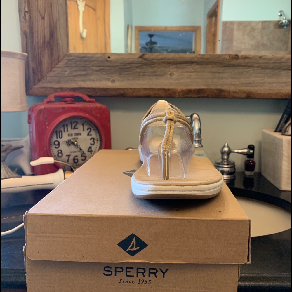 Sperry sandals, seabrook Elsie python